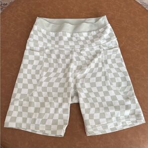 WILO- Checkered Biker Shorts- medium